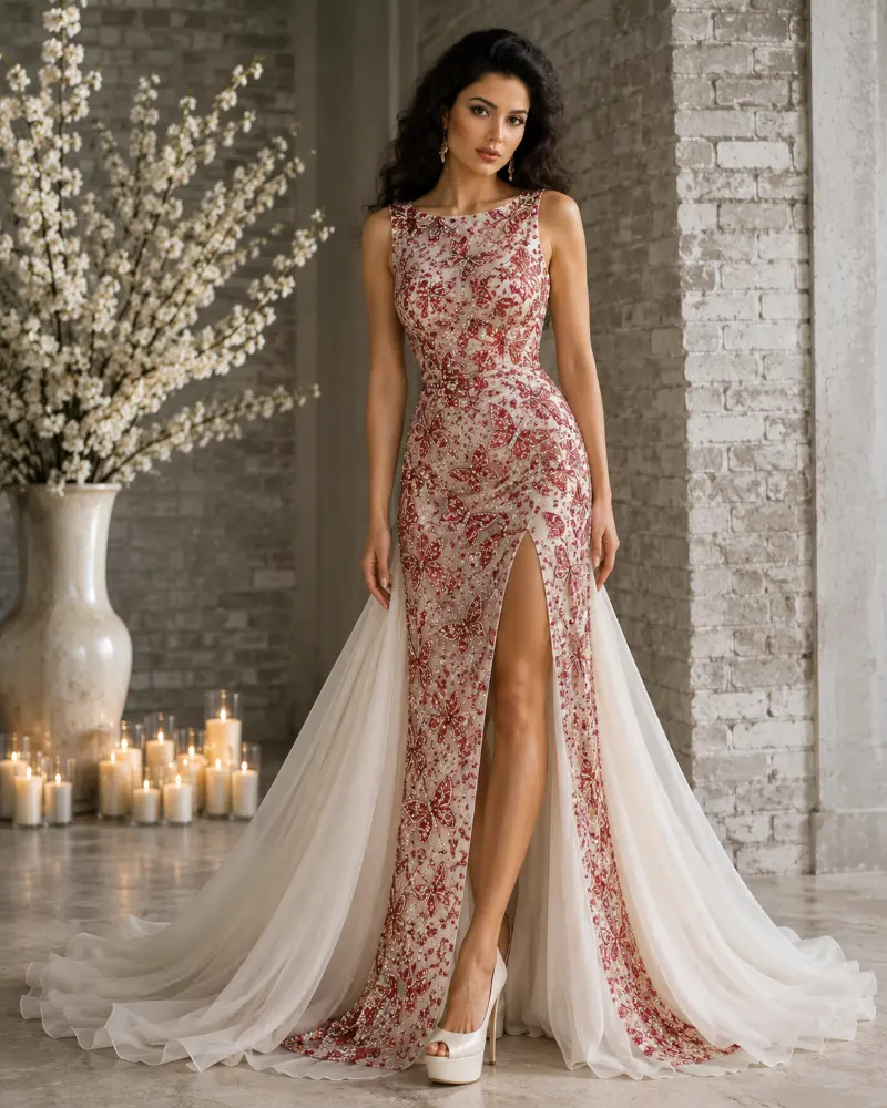 Camellia Étoile: charcoal evening gown, primary view — Josephine Boutique