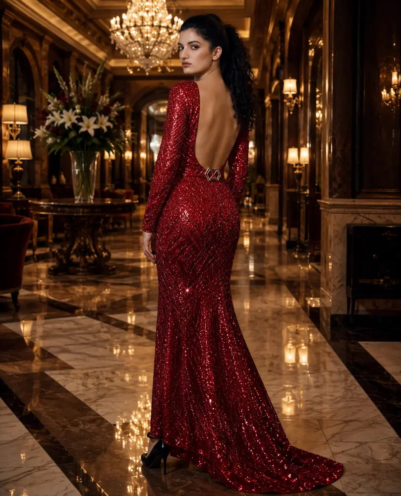 Juliette Mirage: merlot evening gown, primary view — Josephine Boutique