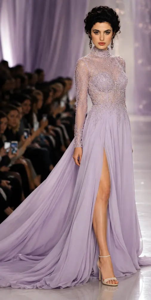 Vivienne Fleur: sage green evening gown, primary view — Josephine Boutique